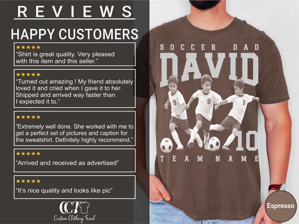 Soccer Dad Custom Photo Shirt