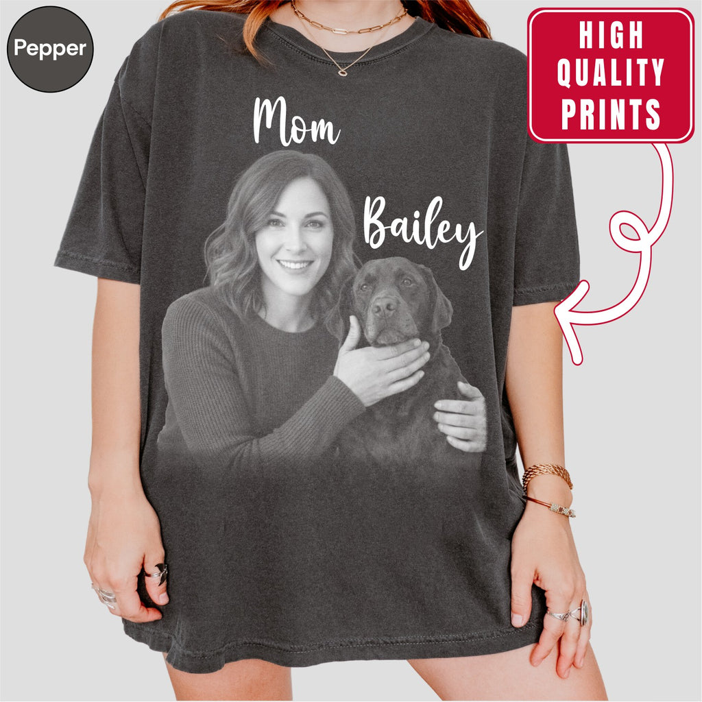 Custom Dog Mom Photo Shirt