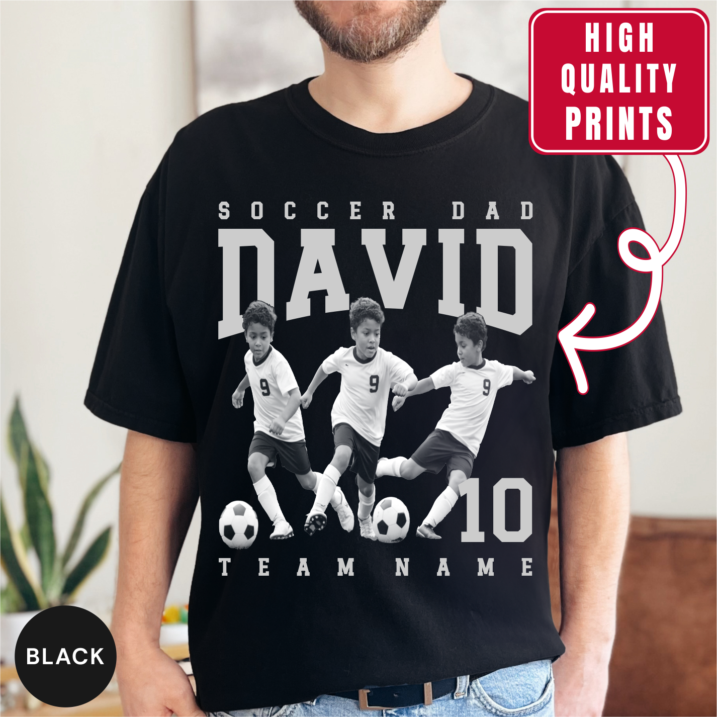 Soccer Dad Custom Photo Shirt