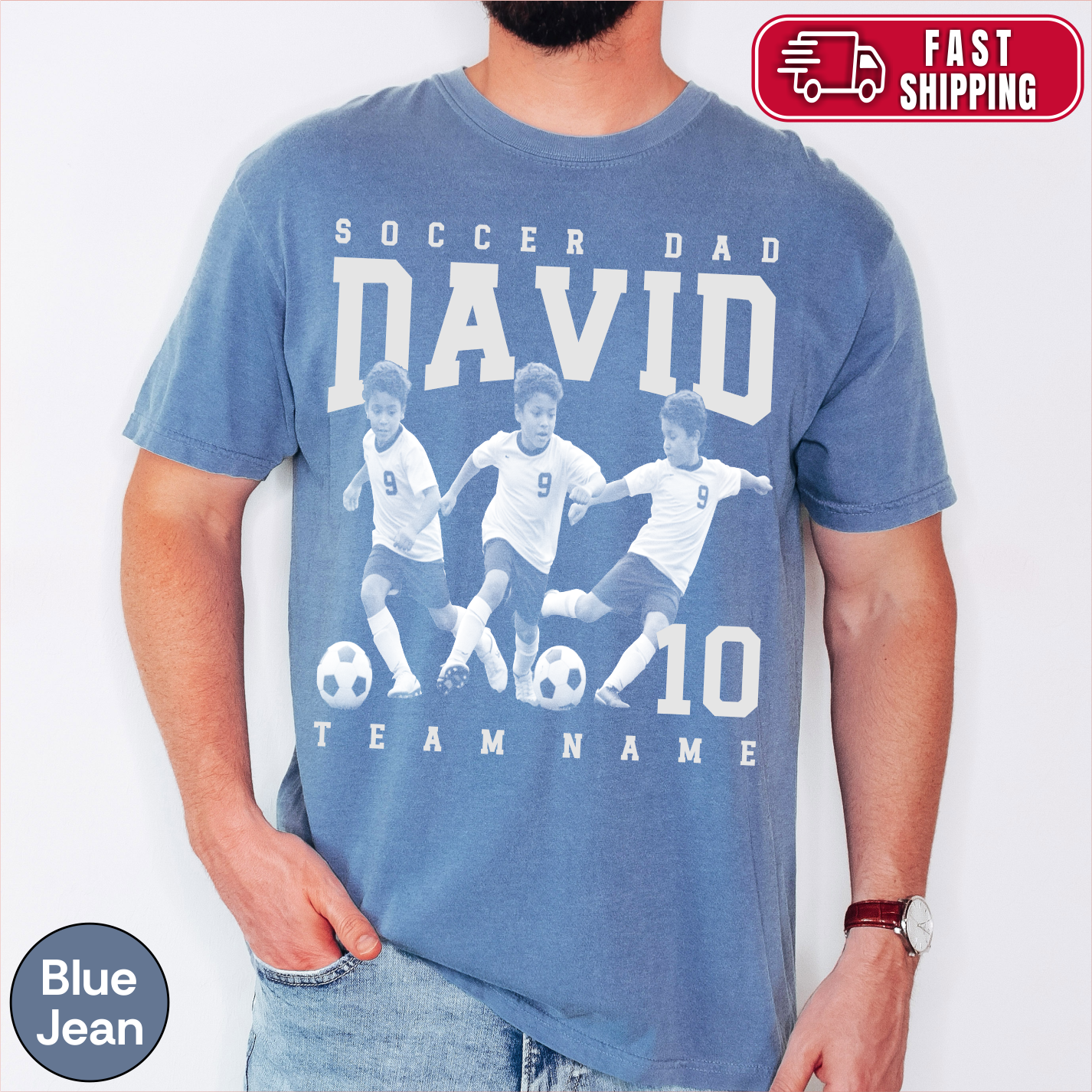 Soccer Dad Custom Photo Shirt