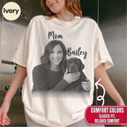 Custom Dog Photo Shirt for Dog Mom