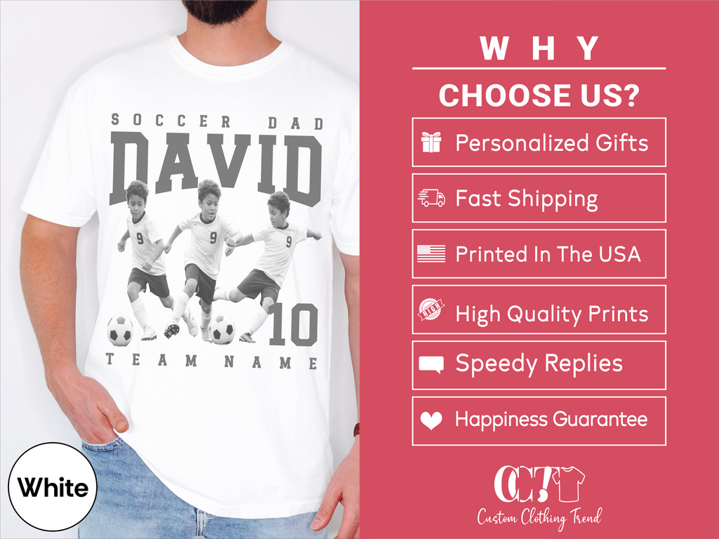 Soccer Dad Custom Photo Shirt