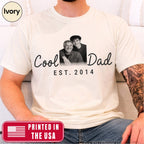 Cool Dad Custom Photo T-Shirt — Personalized Est. Year Vintage Tee