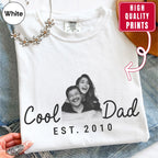 Cool Dad Custom Photo T-Shirt — Personalized Est. Year Vintage Tee