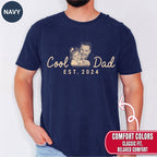 Cool Dad Custom Photo T-Shirt — Personalized Est. Year Vintage Tee