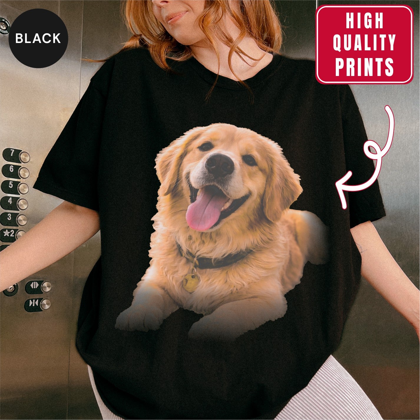 Custom Photorealistic Dog Photo Shirt