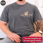 Girl Dad Custom Photo Pocket T-Shirt — Personalized Est. Year Vintage Tee