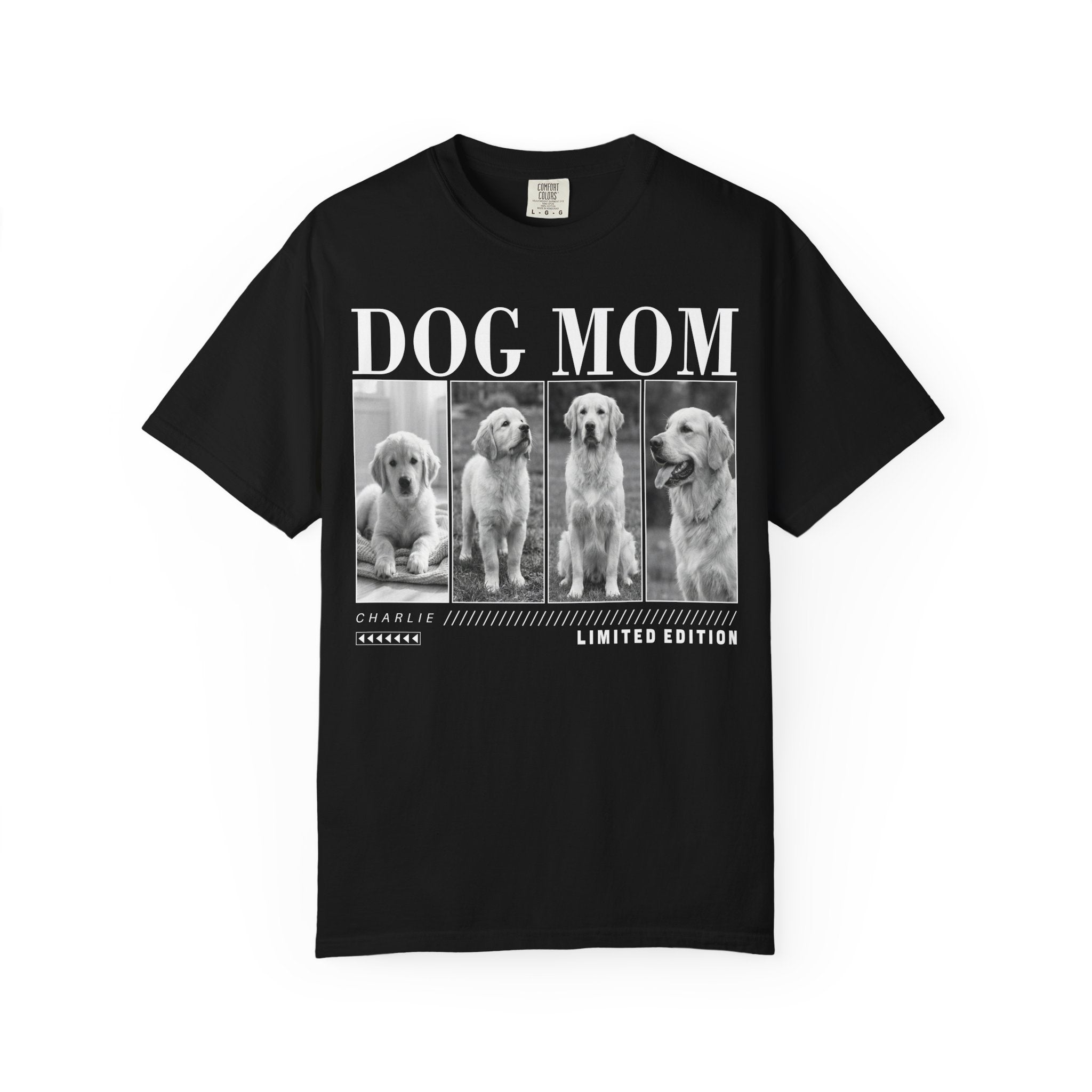 Custom Dog Mom Photo Grid Shirt, Sports Jersey Yearbook Style