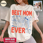 Custom Best Mom Ever Shirt, Retro New Mom Doodle Tee